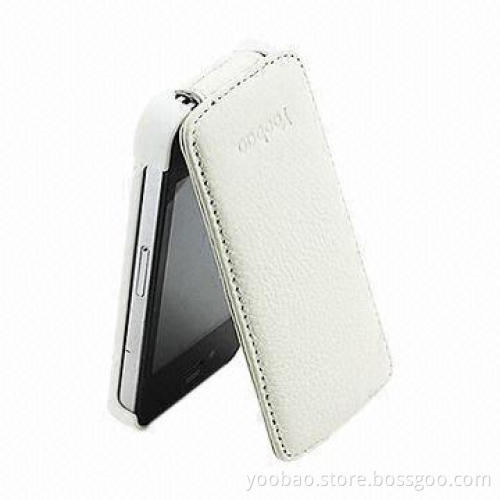Leather Case for iPhone 5, with Noble and Elegant Design, in Black/White Color
